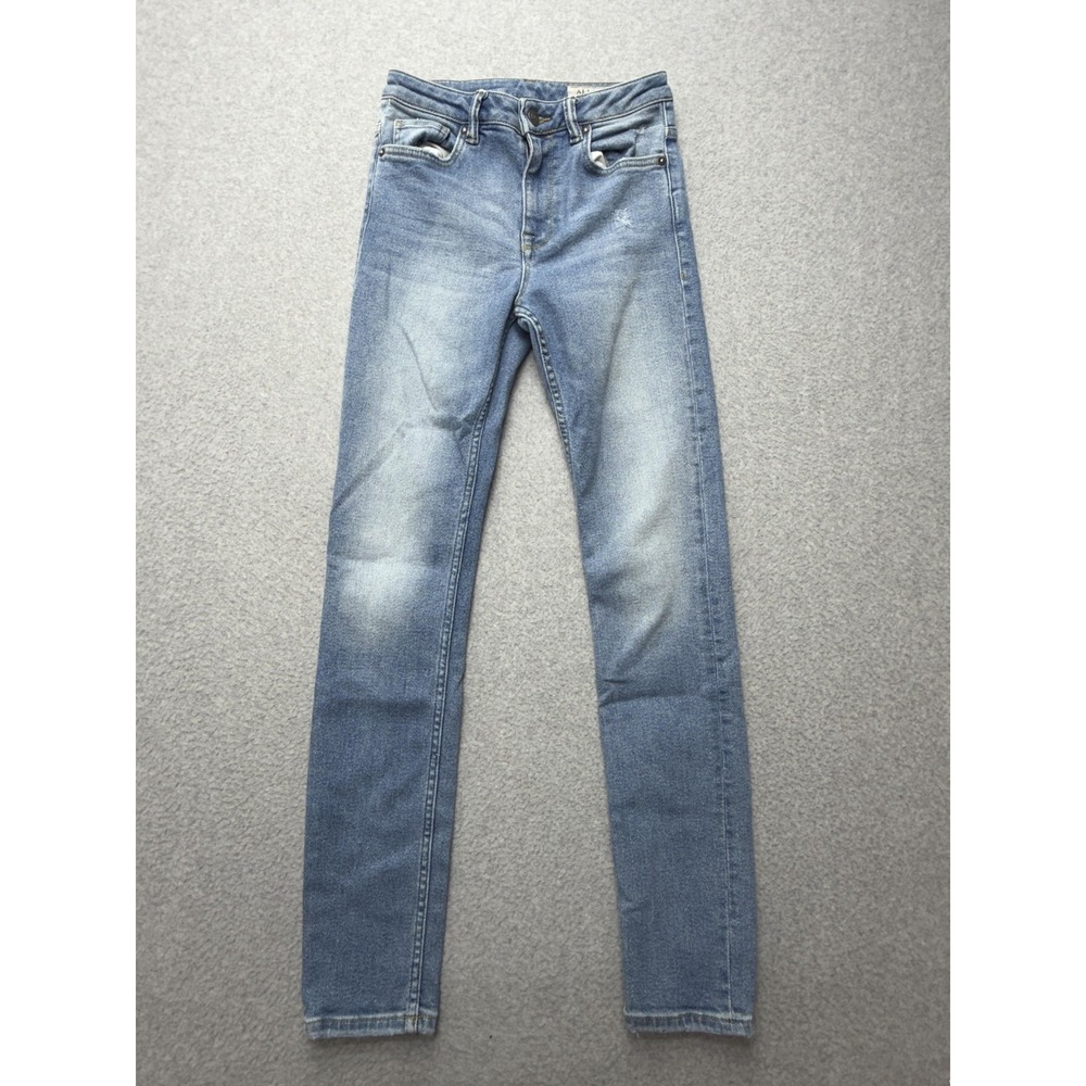 AllSaints Stilt Vintage Jean Womens 26 Blue Mid Rise Skinny Stretch Denim 26x28